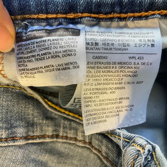 Levi’s Women Jeans 511 size W31 L32 Blue High Rise Slim Straight Leg Boot Cut - Picture 9 of 12